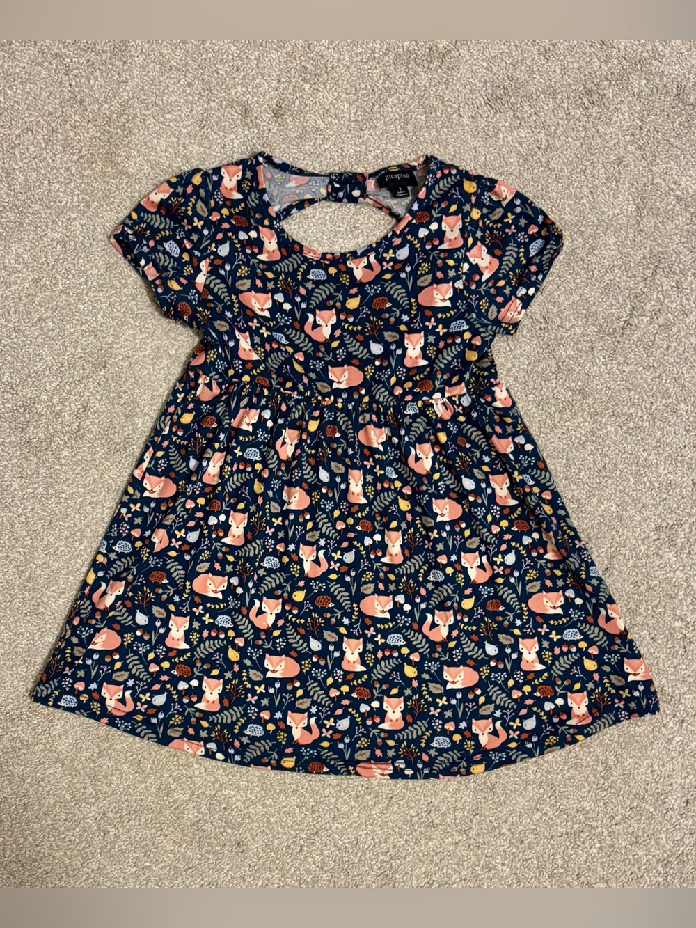 Girls Picapino Size 5 Fox Dress